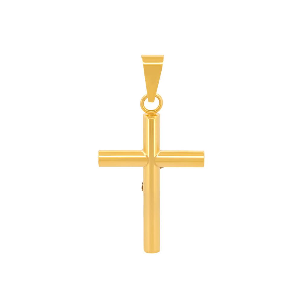Foto 3 pulgar | Dije Cristo Tubular 2.5 Cm Por 2.5 Mm Oro Sólido 10k