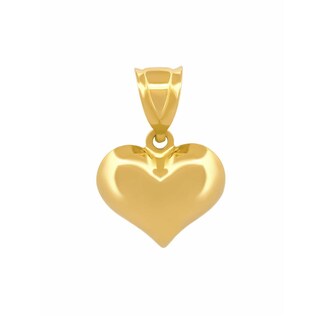Foto 1 | Dije Corazón Liso 1.1 Cm Oro Sólido 14k