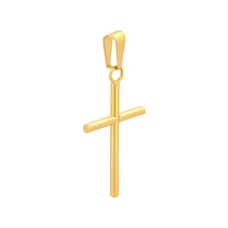 Foto 2 | Dije Cruz Tubo 2.6 Cm Oro 10k