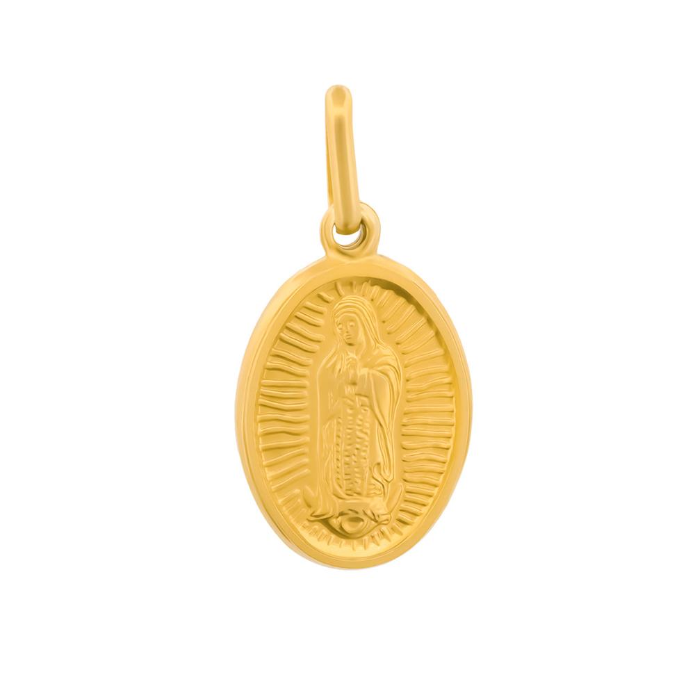 Foto 2 pulgar | Medalla Dije Virgen De Guadalupe 1.5 Cm Oro Sólido 14k