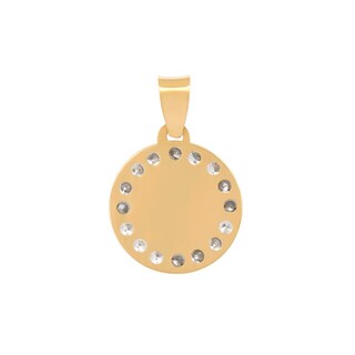 Foto 2 | Dije Medalla Virgen De Guadalupe 1 Cm 2 Oros Sólido 14k