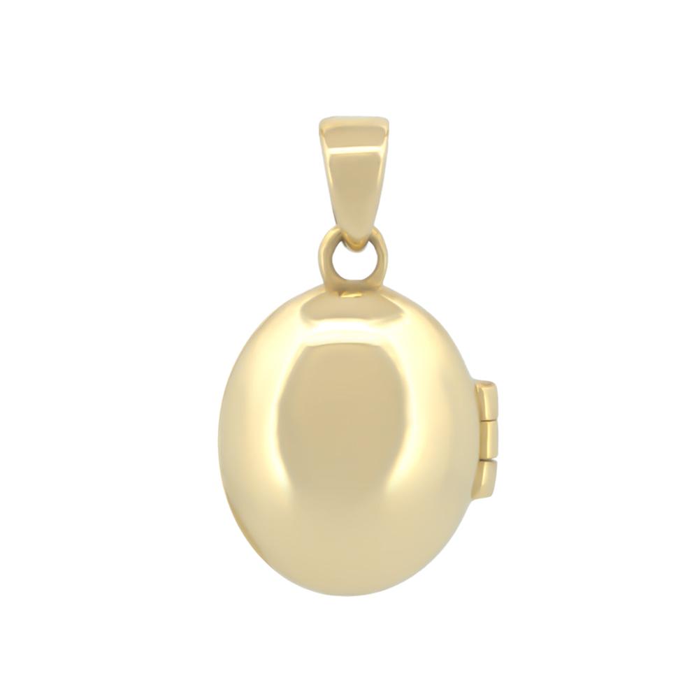 Foto 2 pulgar | Dije Oval Relicario 1.3 Cm Oro Sólido 10k