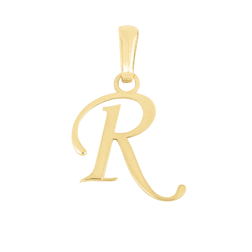 Dije Zekie 7007 Oro 14k Amarillo Letra R