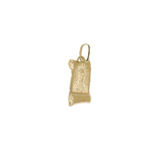 Foto 2 | Medalla Zekie 7004 Oro 10k Amarillo Virgen De Guadalupe