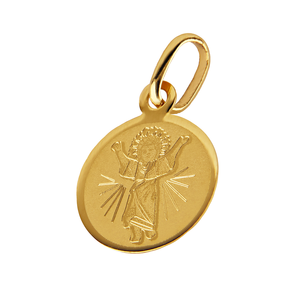 Foto 2 | Medalla Zekie 7040 Oro 14k Amarillo Divino Niño