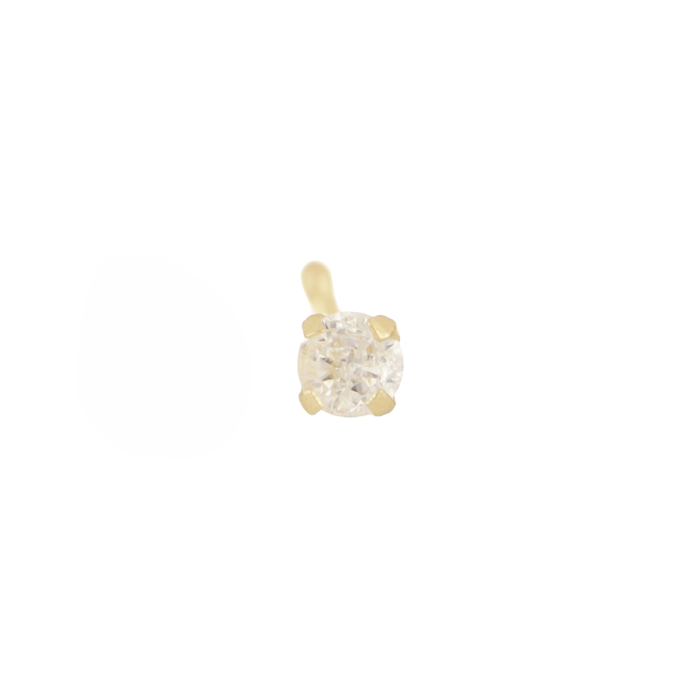 Foto 4 pulgar | Piercing Zekie 7024 Oro 14k Amarillo Con Zirconia