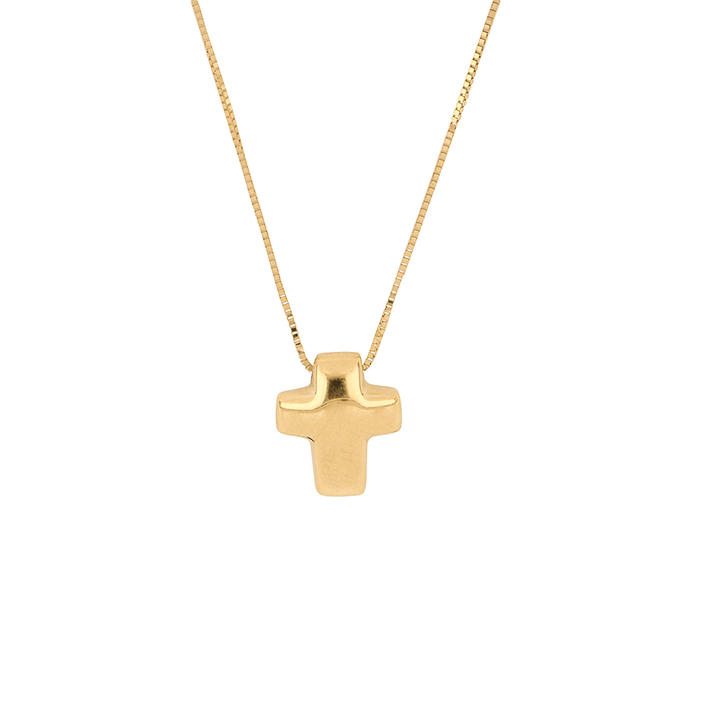 Foto 1 | Gargantilla Zekie 7039 Oro 14k Amarillo 45 Cms Cruz