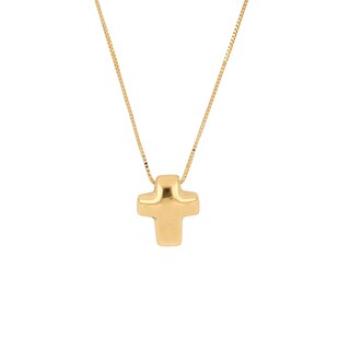 Foto 1 | Gargantilla Zekie 7039 Oro 14k Amarillo 45 Cms Cruz