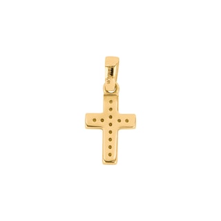Foto 3 | Cruz Zekie 7196 Oro 14k Amarillo Con Zirconias