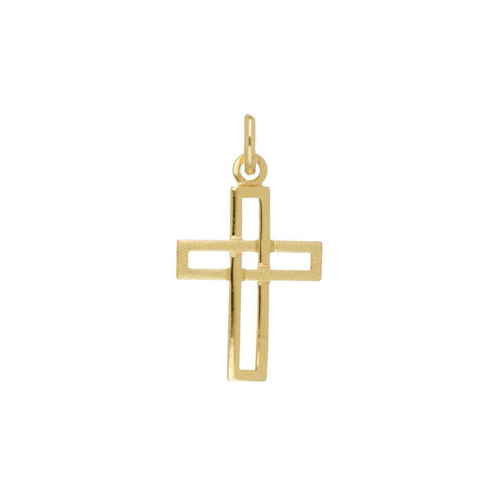 Foto 1 | Cruz Zekie 7105 Oro 14k Amarillo Calada