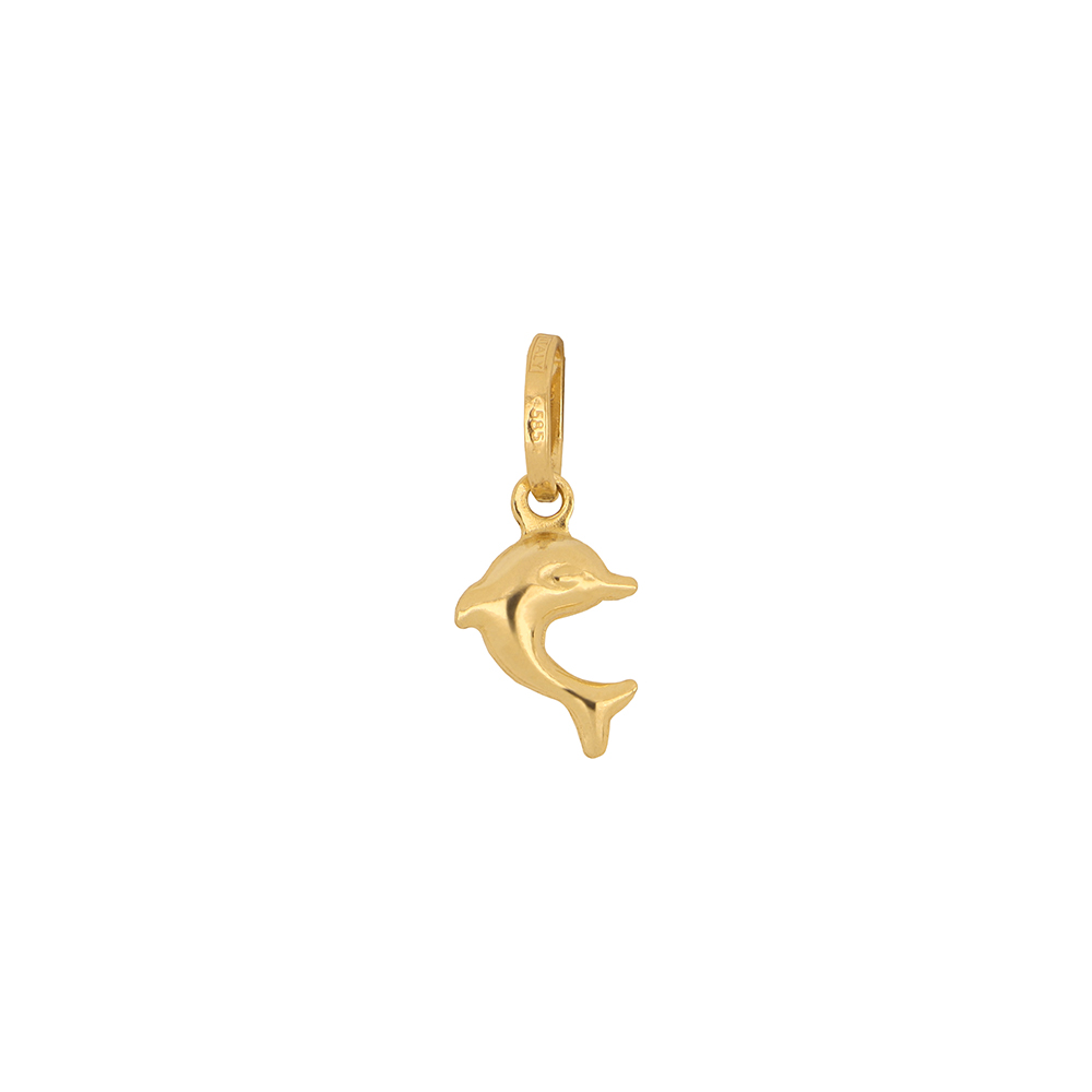 Foto 1 | Dije Zekie 7197 Oro 14k Amarillo Delfin