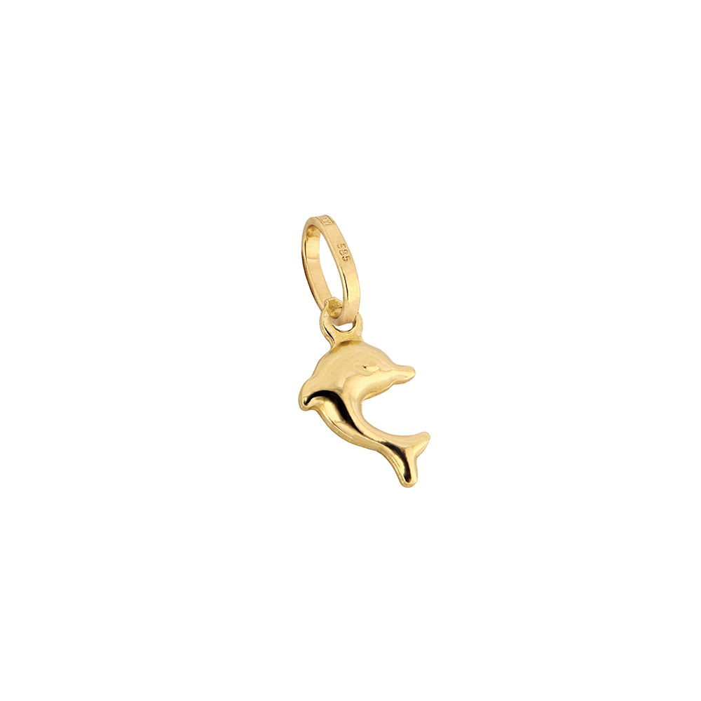 Foto 3 pulgar | Dije Zekie 7197 Oro 14k Amarillo Delfin