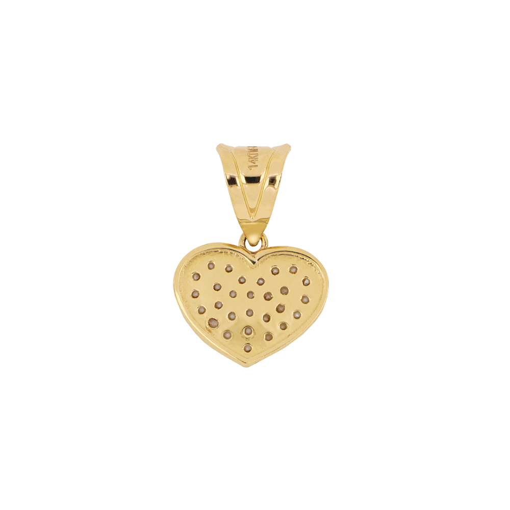 Foto 3 | Dije Zekie 7195 Oro 14k Amarillo Corazon