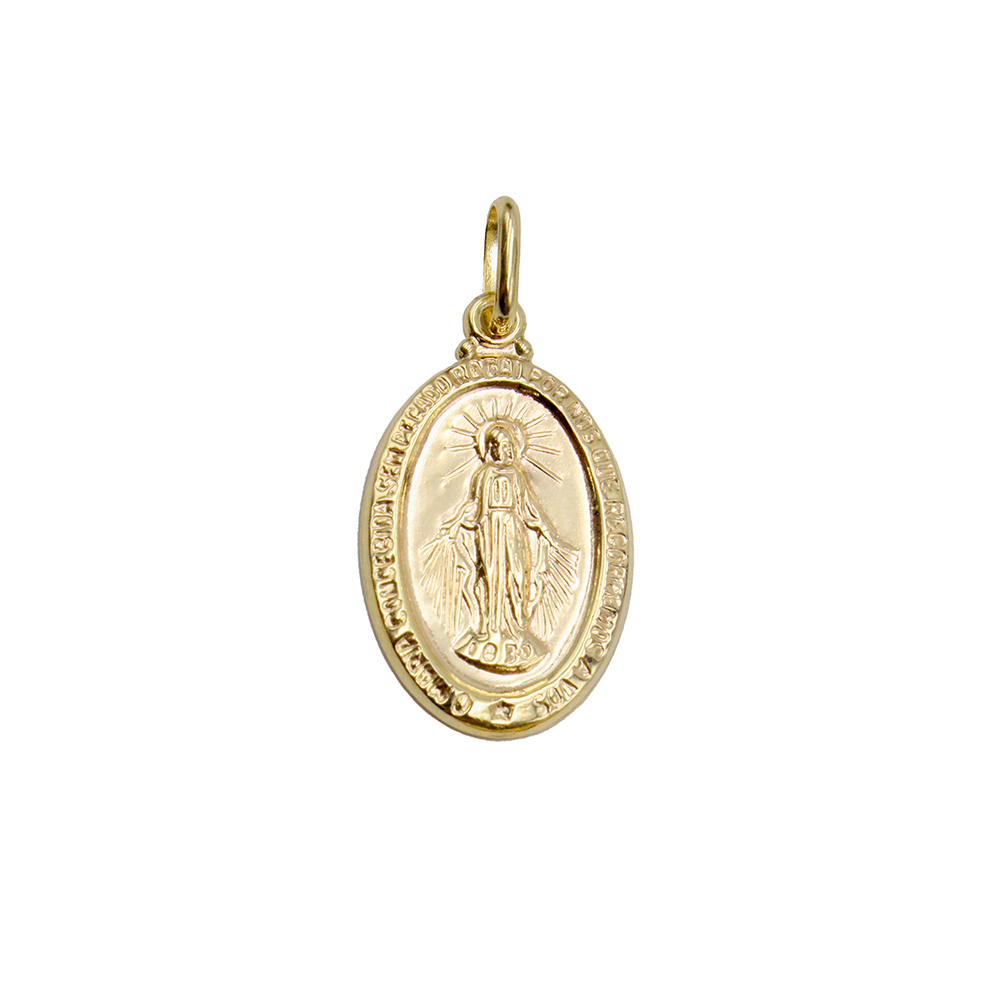 Medalla Zekie 7306 Oro 14k Amarillo Milagrosa
