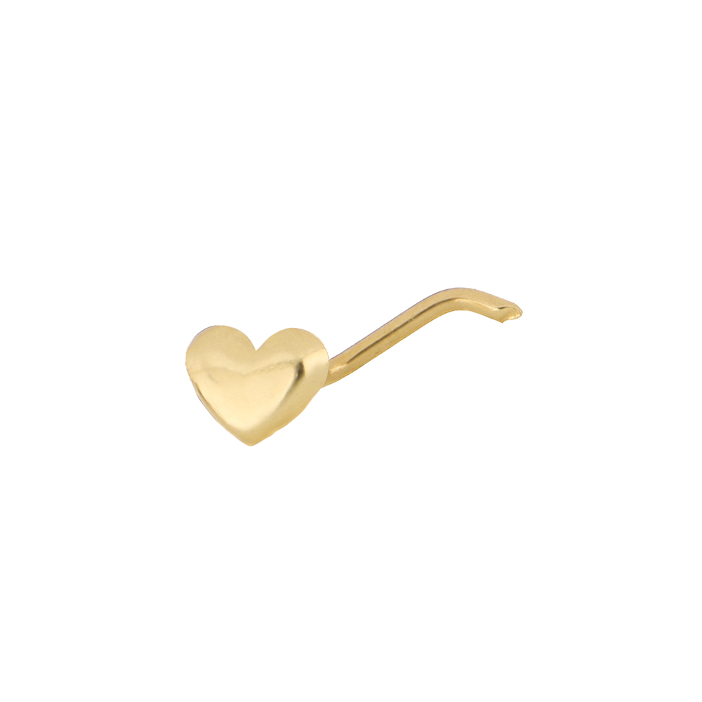 Foto 2 pulgar | Piercing Zekie 7272 Oro 10k Amarillo Corazon