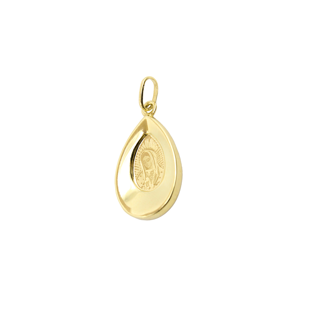 Foto 3 pulgar | Medalla Zekie 7302 Oro 14k Amarillo Virgen De Guadalupe