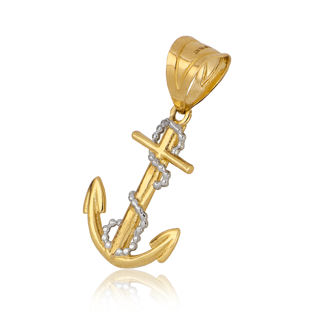 Foto 2 | Dije Zekie 7251 Oro 14k Amarillo Ancla