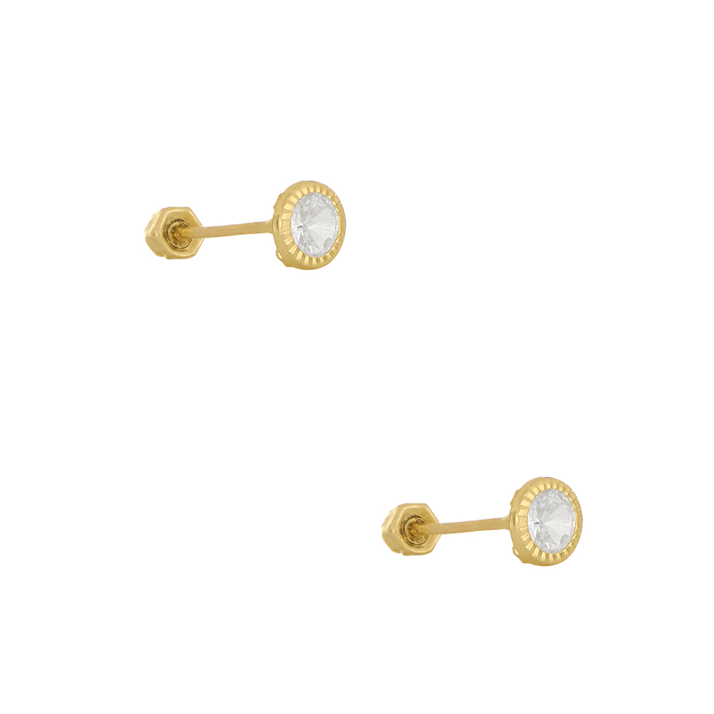 Foto 3 pulgar | Piercing Zekie 7274 Oro 10k Amarillo De Circulo