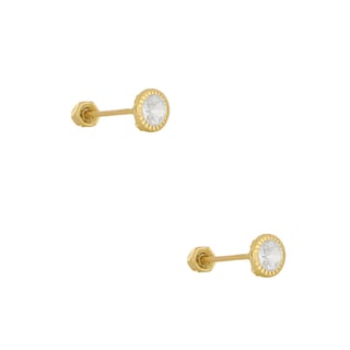 Foto 2 | Piercing Zekie 7274 Oro 10k Amarillo De Circulo