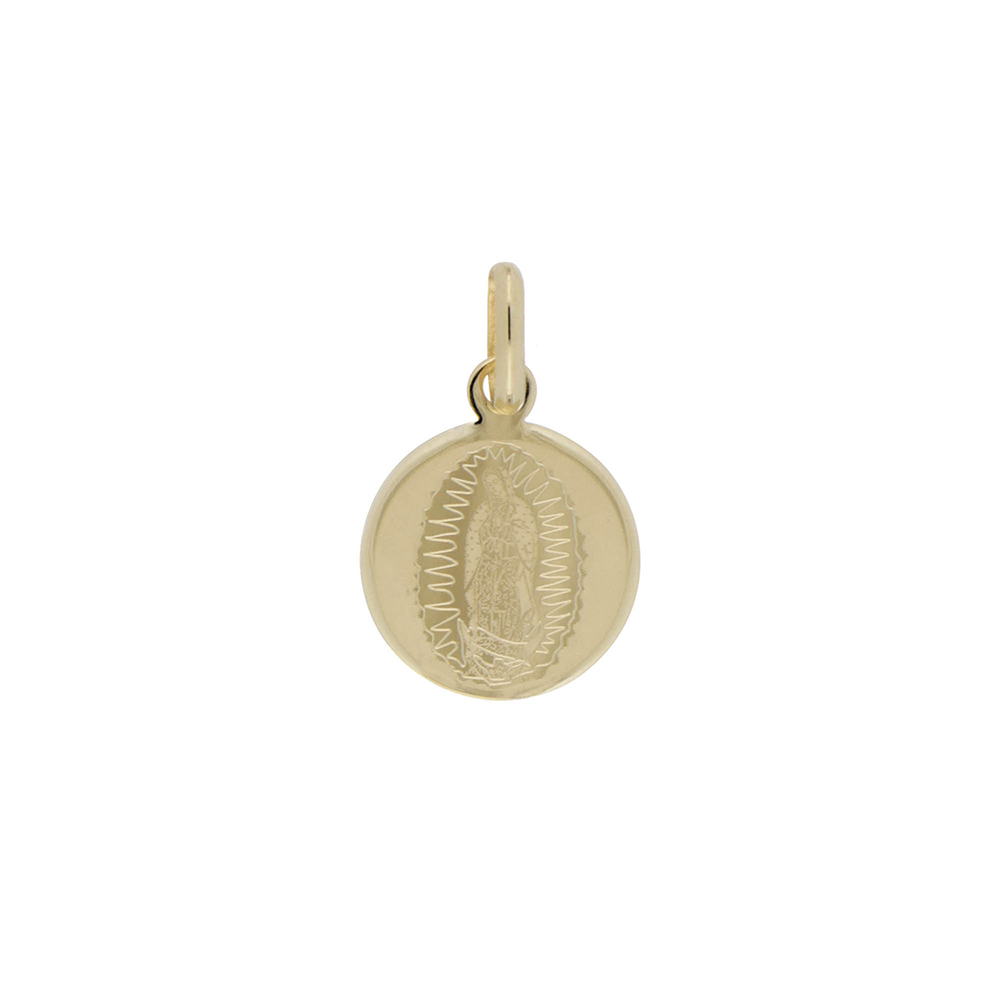 Foto 2 pulgar | Medalla Zekie 7299 Oro 14k Amarillo Virgen De Guadalupe