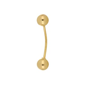 Foto 1 | Piercing Zekie 7275 Oro 10k Amarillo Bolas