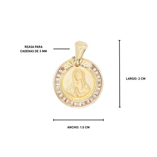 Foto 5 | Medalla Virgen Guadalupe Crixus Joyería Oro 10k