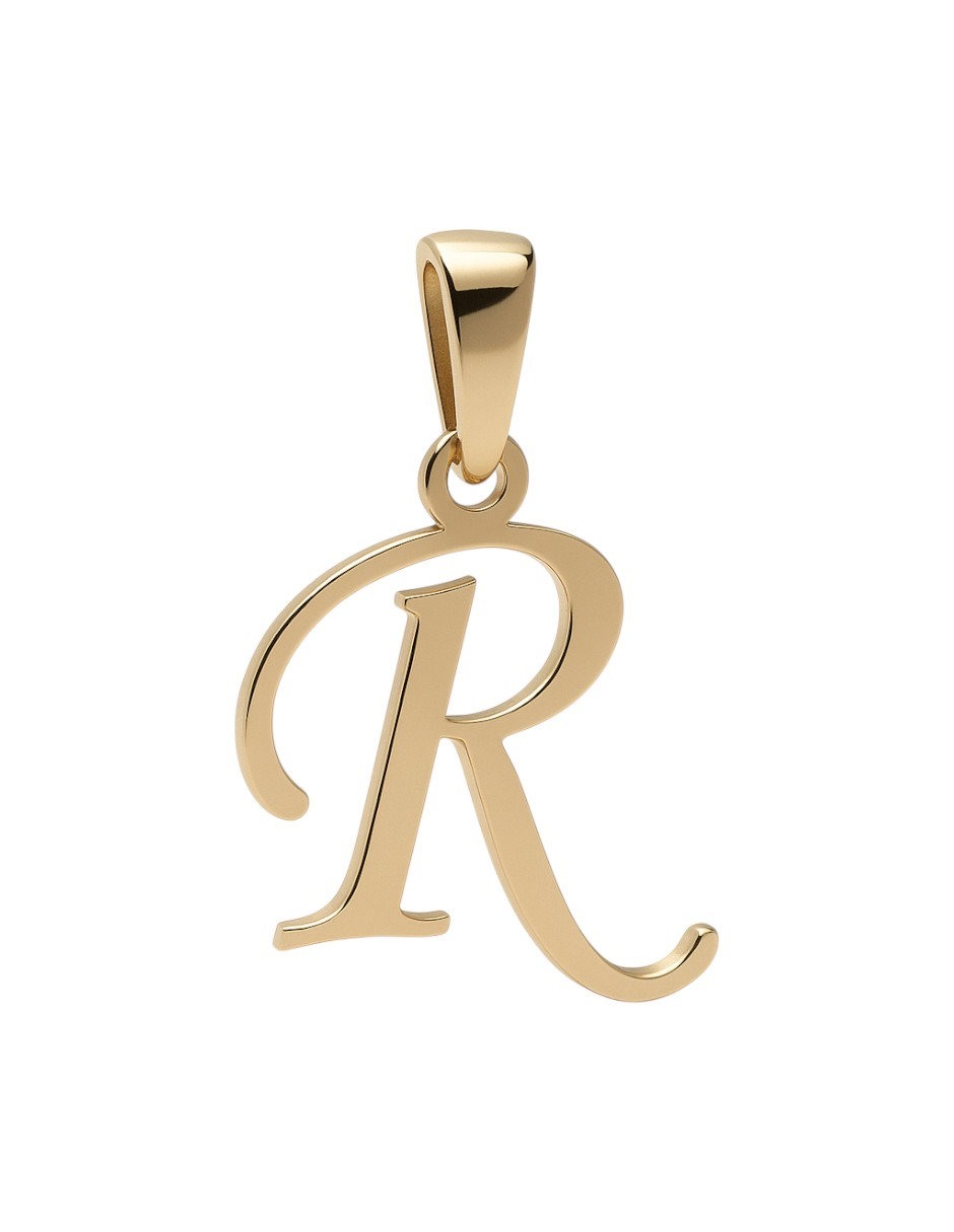 Dije Inicial R Oro 14 Kilates