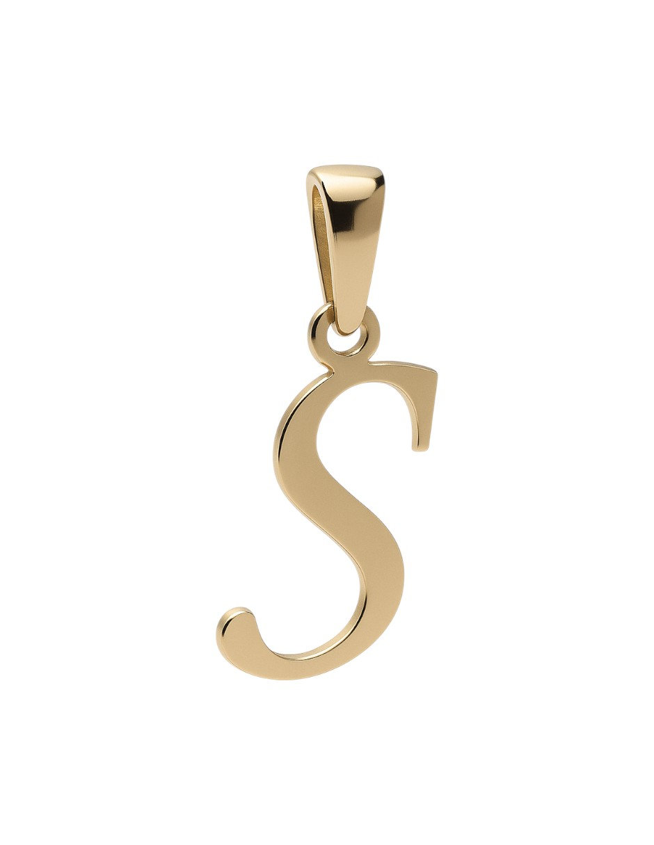 Dije Inicial S Oro 14 Kilates