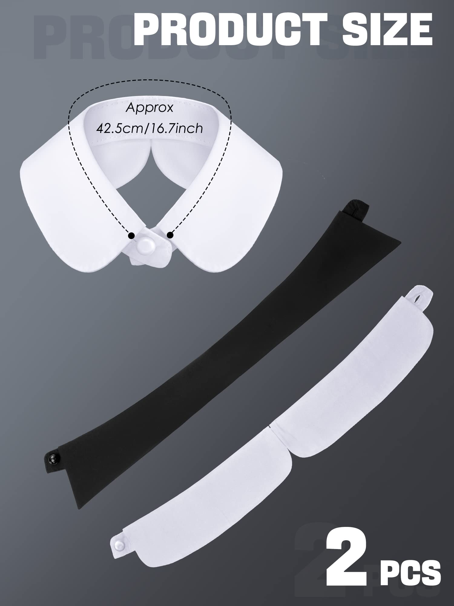 Foto 3 pulgar | Cuello Falso Satinior Desmontable Dickey Con Solapa Falsa Para Mujer - Venta Internacional.