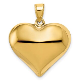 Foto 1 | Dije Corazón 3d Oro Italiano 10k - 1.5 Cm Dorado