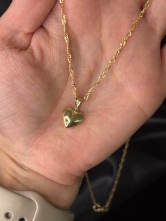 Foto 2 | Dije Corazón 3d Oro Italiano 10k - 1.5 Cm Dorado