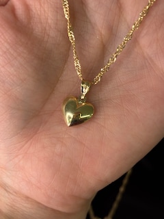 Foto 3 | Dije Corazón 3d Oro Italiano 10k - 1.5 Cm Dorado