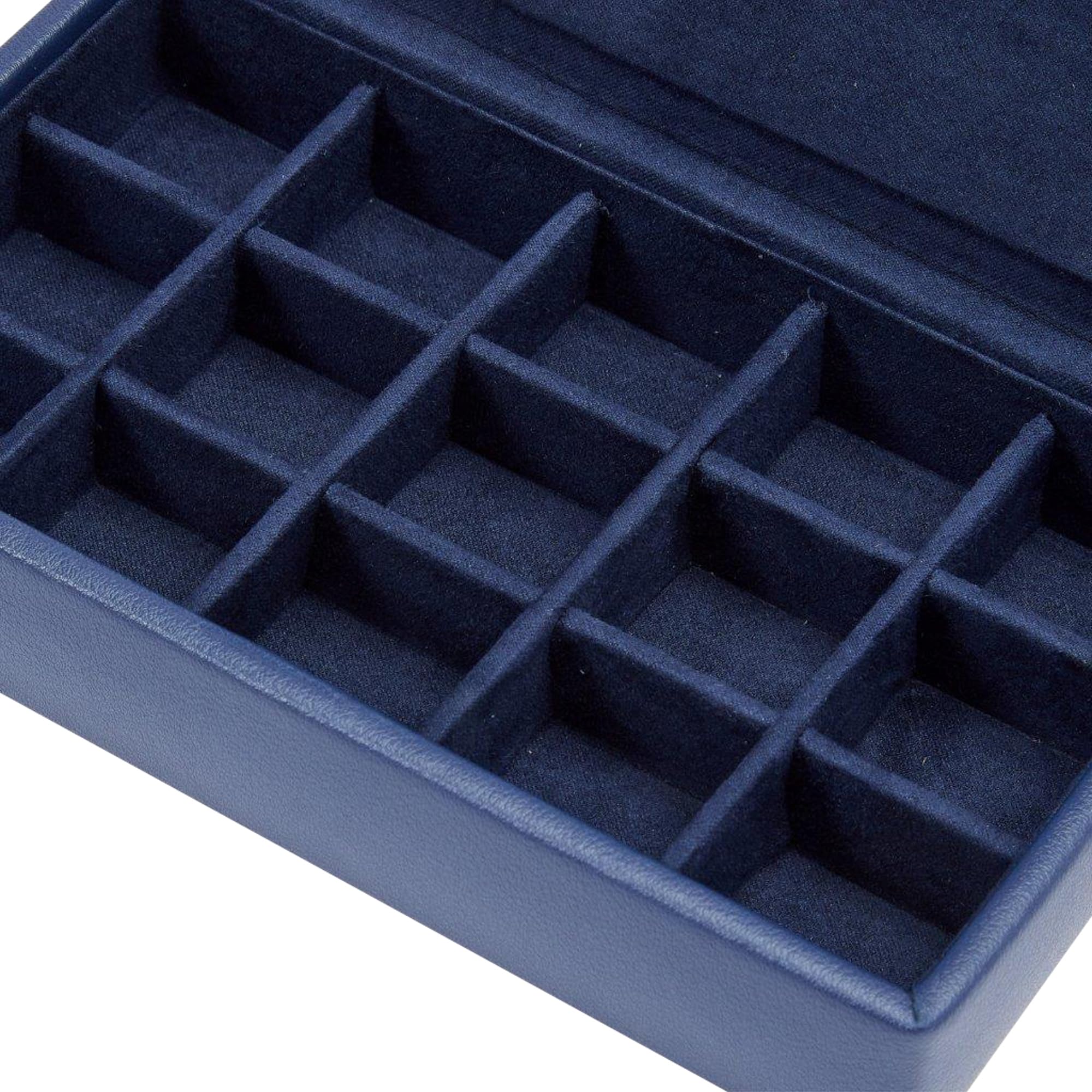 Foto 4 pulgar | Caja De Gemelos Wolf Heritage De 15 Piezas De Piel Sintética Azul Marino - Venta Internacional.