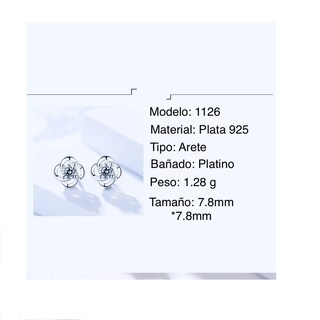 Foto 3 | Aretes de Plata Malubero con Diseño de Flor