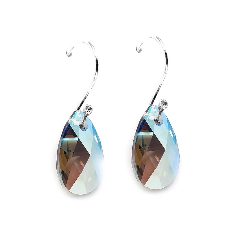 Aretes Joyería Zvezda Leaves color Gris con Plata $499