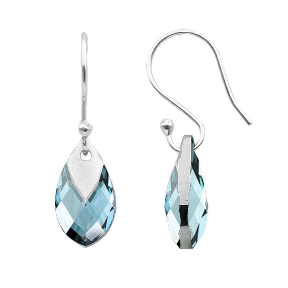 Foto 2 | Aretes Zvezda Pear Shaped color Azul con Plata