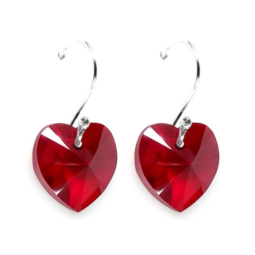 Foto 1 | Aretes Joyería Zvezda Heart Rojo