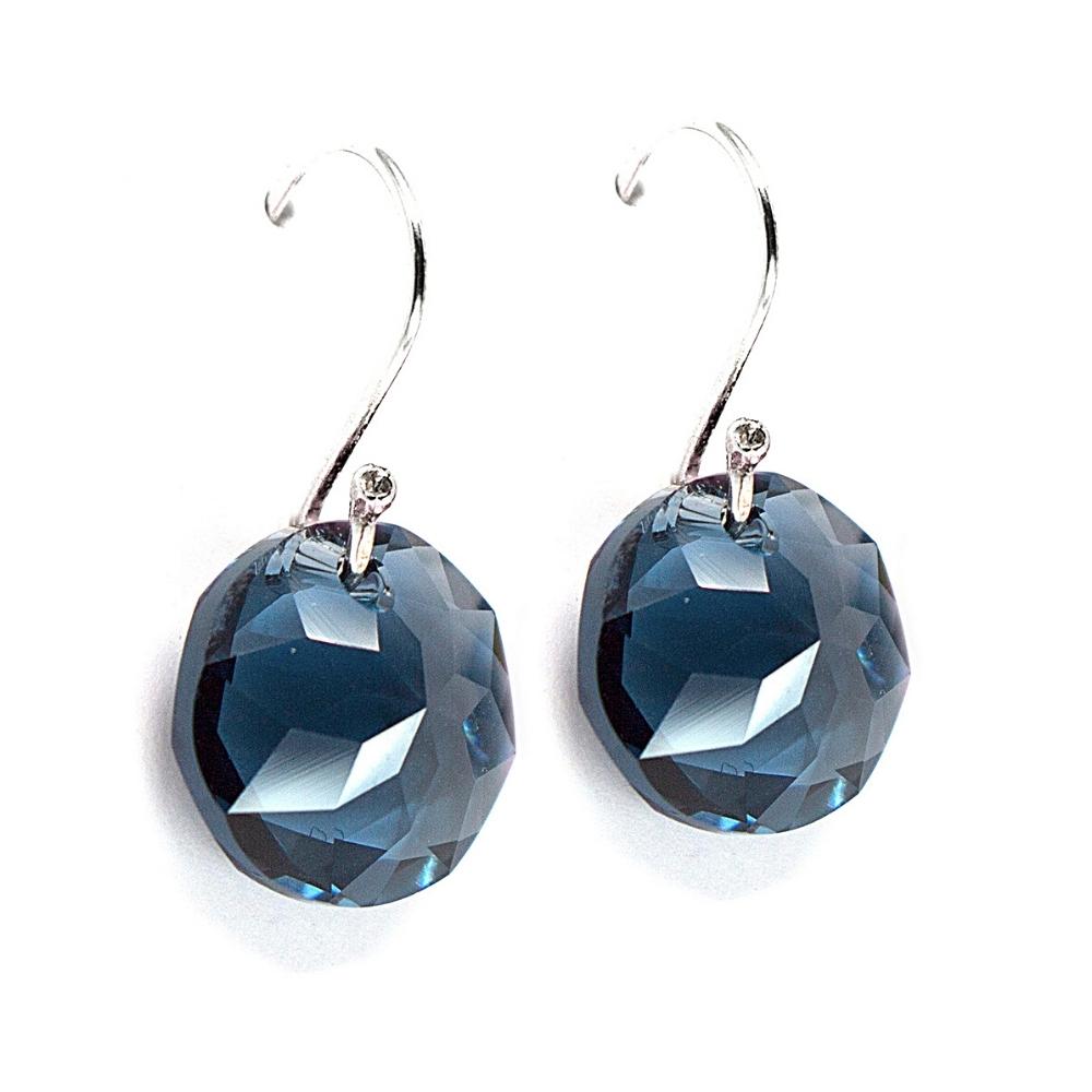 Aretes Zvezda Classic color Azul