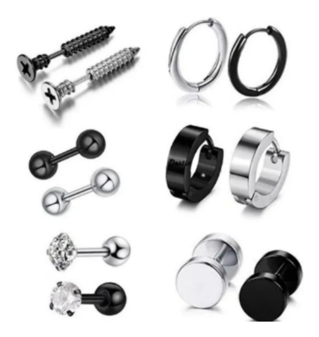 Foto 2 pulgar | Piercing para Hombre 6 Pares