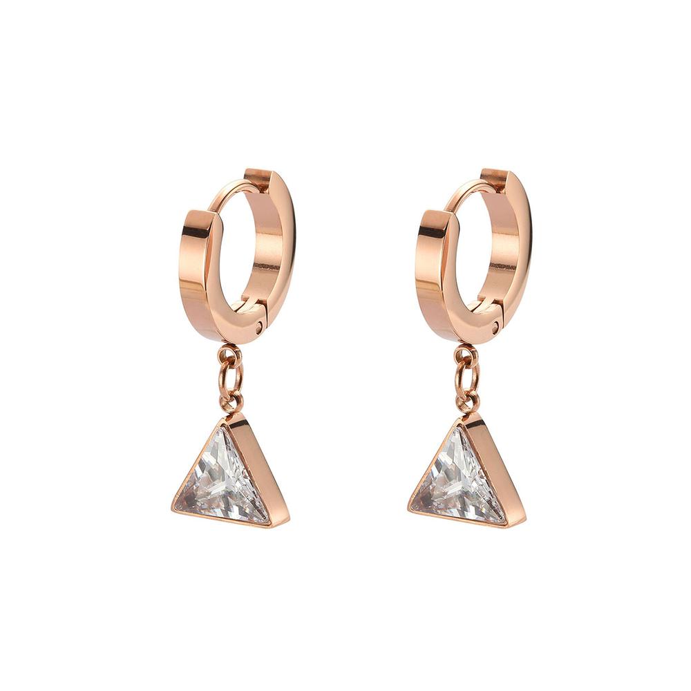 Foto 1 | Aretes de Acero Inoxidable Enso color Rosa para Mujer