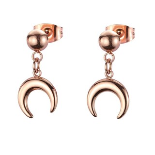 Foto 2 | Aretes de Acero Inoxidable Enso color Rosa para Mujer