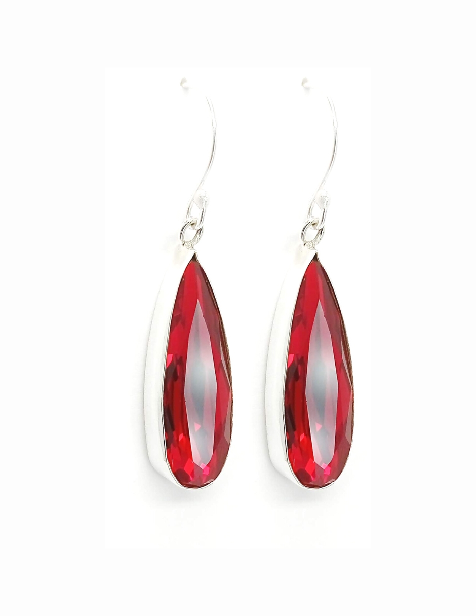 Aretes Joyería Zvezda Rojos