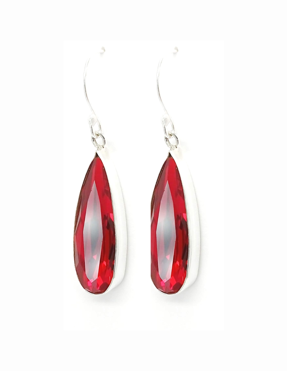 Foto 2 | Aretes Joyería Zvezda Rojos