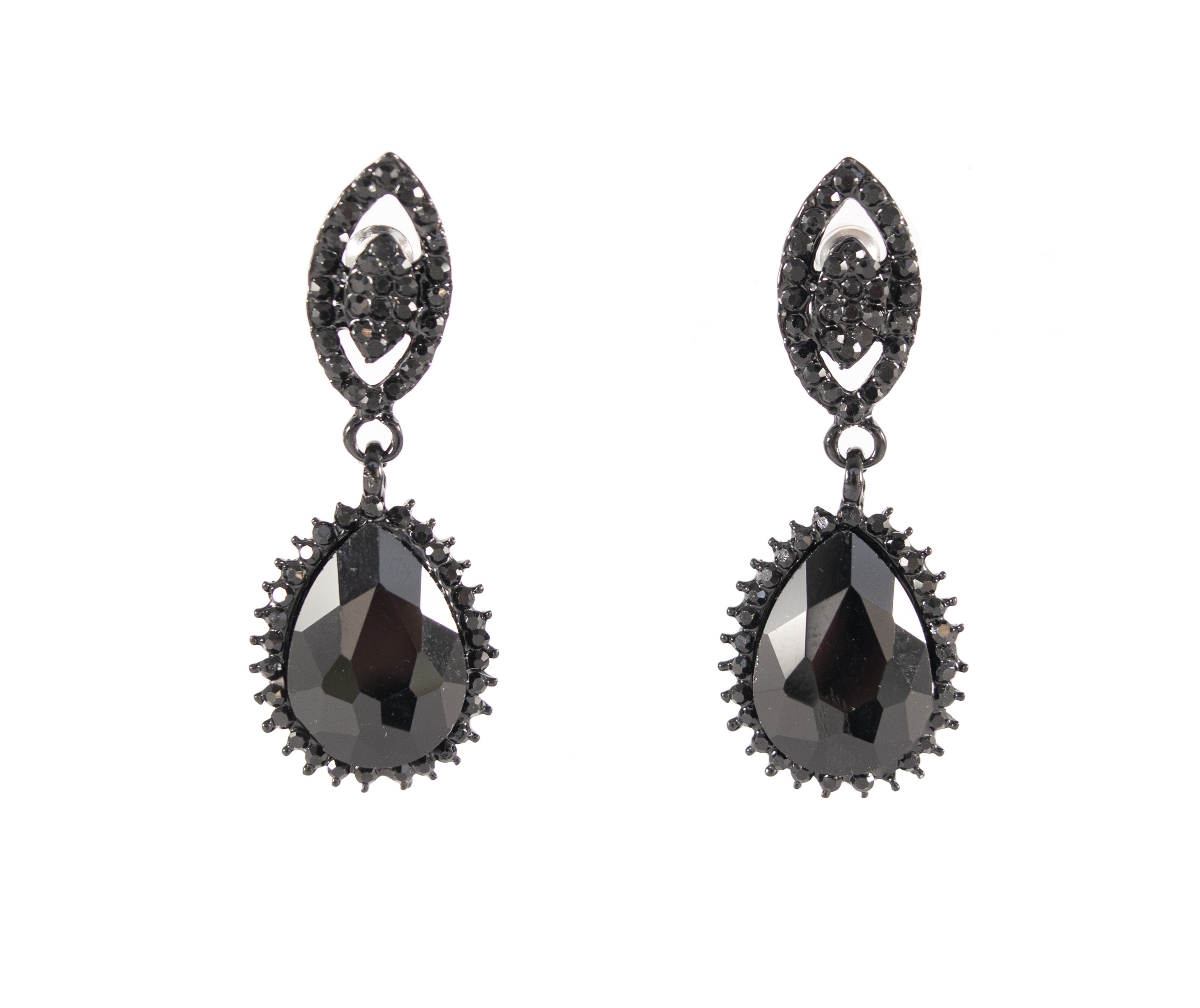 Aretes de Pedrería Arette Acessorios color Negro para Mujer