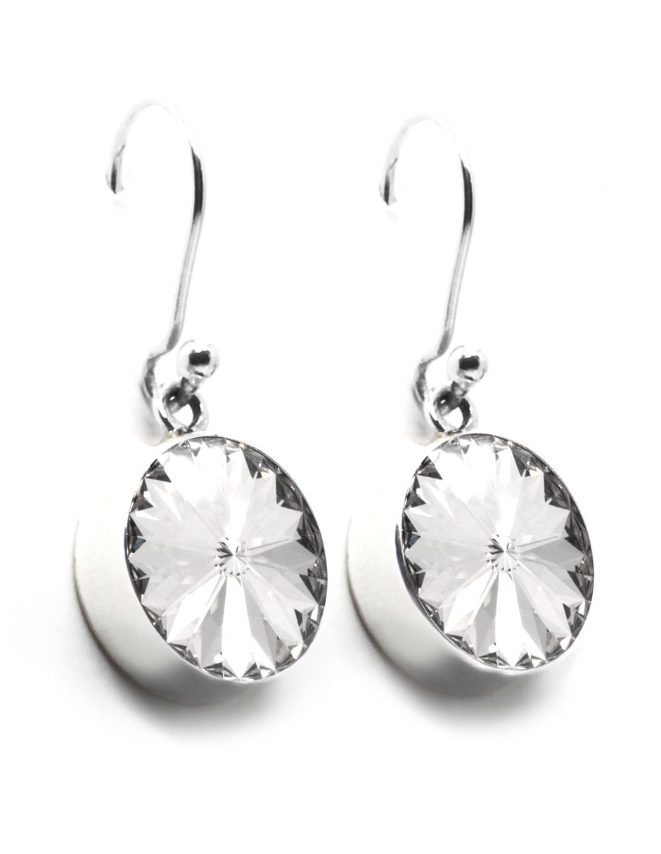 Aretes Joyería Zvezda Rivoli Crystal Gancho