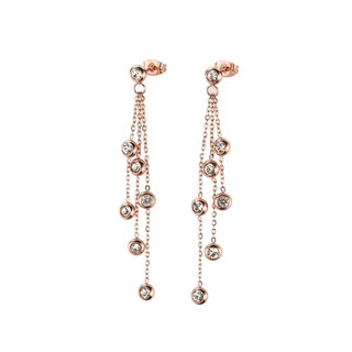 Foto 1 | Aretes de Acero Inoxidable Enso color Oro Rosa para Mujer