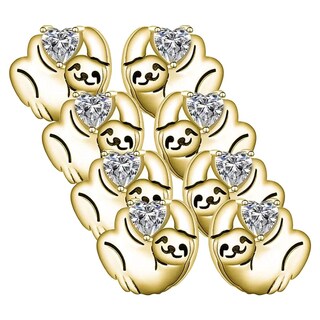 Foto 2 | Aretes De Animales High Monaco Mxlhy-004 4 Kits color Dorado
