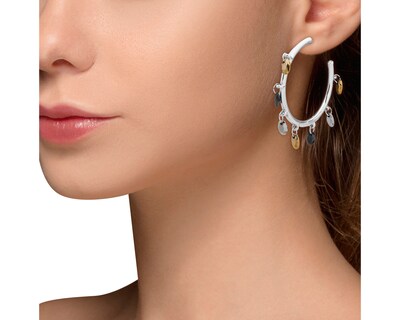 Foto 3 | Aretes Nine West 19g00363 Color Bitono Unitalla Para Mujer