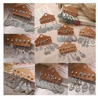 Foto 4 | 36 Pares de Arete Bohemios Pendientes Largos