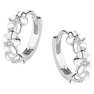 Foto 3 | Aretes de Flor High Mónaco Mxwfs-002 2 Pares color Plata